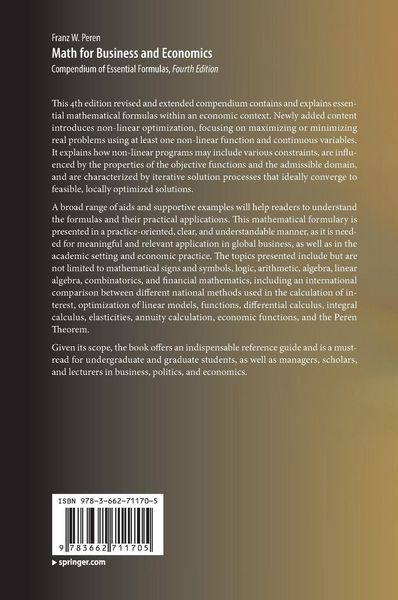 Produktbild: Math for Business and Economics