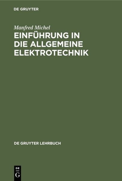 Produktbild: Einf&uuml;hrung in die allgemeine Elektrotechnik