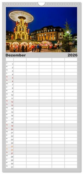 Produktbild: Familienplaner 2026 - Mein Heidelberg - Unterwegs zwischen Neckar und Altstadt mit 5 Spalten (Wandkalender, 21 x 45 cm) CALVENDO
