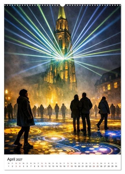 Produktbild: Hildesheim, ein Moment in dem die Stadt zu leuchten beginnt. (hochwertiger Premium Wandkalender 2027 DIN A2 hoch), Kunstdruck in Hochglanz