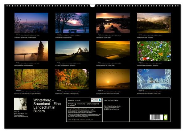 Produktbild: Winterberg - Sauerland - Eine Landschaft in Bildern (Wandkalender 2026 DIN A2 quer), CALVENDO Monatskalender