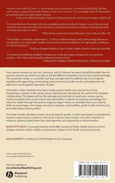 Produktbild: Systematic Reviews in the Social Sciences
