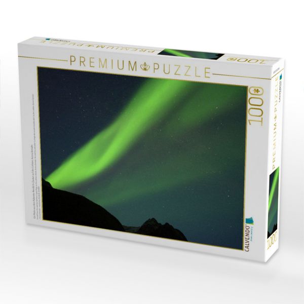 Produktbild: CALVENDO Puzzle Ein Motiv aus dem Kalender Nordlicht-Zauber auf den Lofoten. Aurora borealis | 1000 Teile Lege-Gr&ouml;&szlig;e 64x48cm Foto-Puzzle f&uuml;r gl&uuml;ckliche Stunden