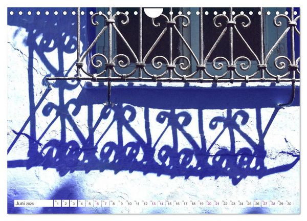 Produktbild: Chefchaouen - Blue Details (Wandkalender 2026 DIN A4 quer), CALVENDO Monatskalender
