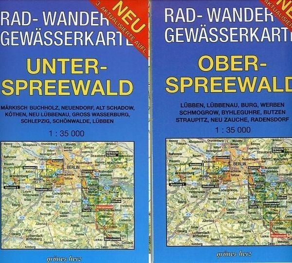 Produktbild: Rad-, Wander- und Gew&auml;sserkarten Spreewald