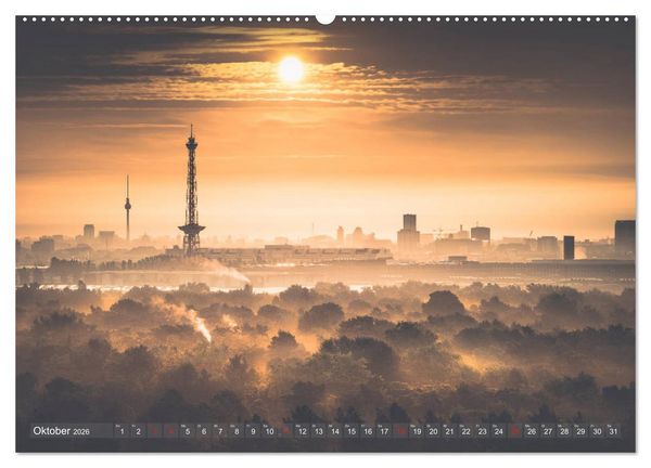 Produktbild: Berlin von oben (hochwertiger Premium Wandkalender 2026 DIN A2 quer), Kunstdruck in Hochglanz