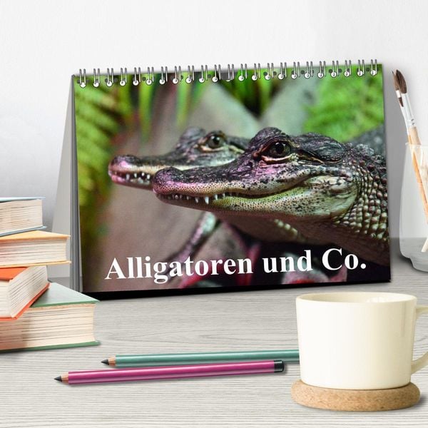 Produktbild: Alligatoren und Co. (Tischkalender 2026 DIN A5 quer), CALVENDO Monatskalender