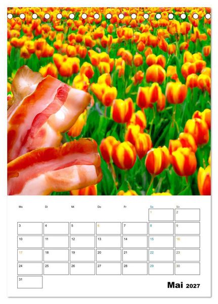 Produktbild: Bacon Kalender - Wir lieben Bacon (Tischkalender 2027 DIN A5 hoch), CALVENDO Monatskalender