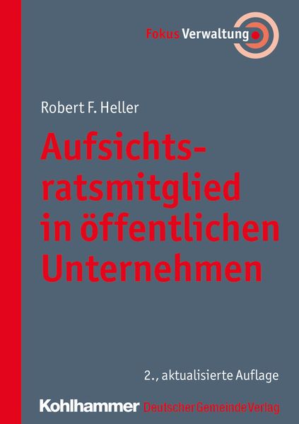 Produktbild: Aufsichtsratsmitglied in &ouml;ffentlichen Unternehmen
