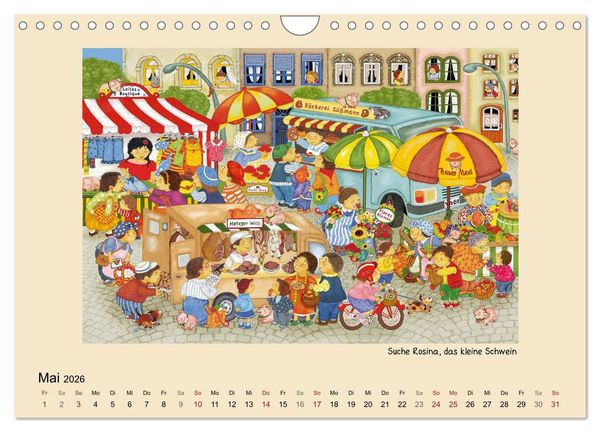 Produktbild: Wimmelbilder (Wandkalender 2026 DIN A4 quer), CALVENDO Monatskalender