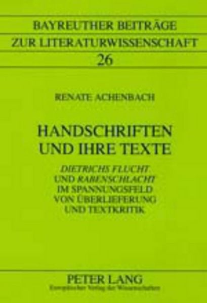 Produktbild: Handschriften und ihre Texte