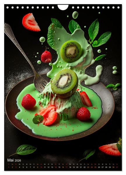 Produktbild: Desserts - S&uuml;&szlig;e K&ouml;stlichkeiten zum Dahinschmelzen (Wandkalender 2026 DIN A4 hoch), CALVENDO Monatskalender