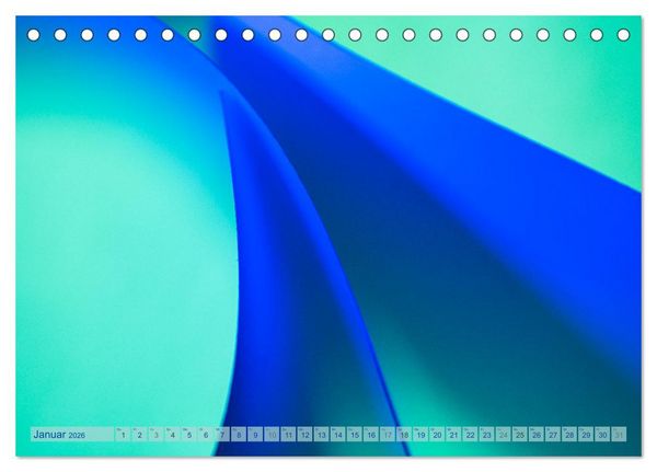 Produktbild: Formen und Farben - Abstrakte Makrofotografie (Tischkalender 2026 DIN A5 quer), CALVENDO Monatskalender