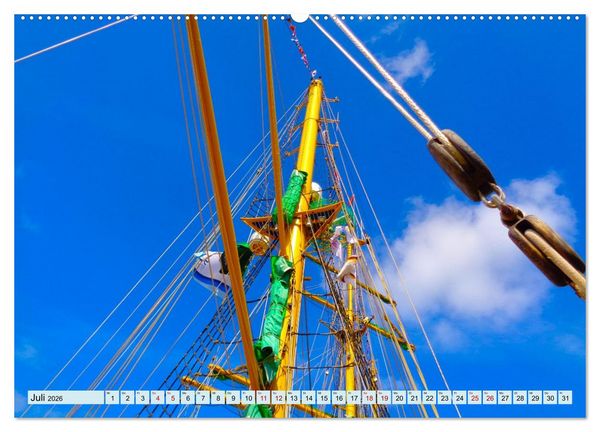 Produktbild: Ein detaillierter Blick auf Segelschiffe (Wandkalender 2026 DIN A2 quer), CALVENDO Monatskalender