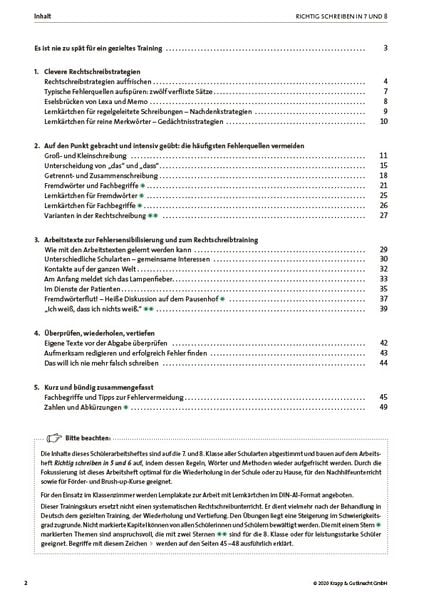 Produktbild: Richtig schreiben in 7 und 8 &ndash; Sch&uuml;lerarbeitsheft