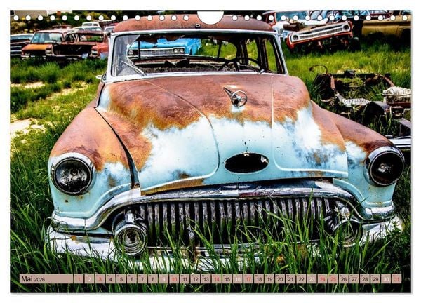 Produktbild: Alte Liebe rostet nicht - Schrottplatz in Arizona (Wandkalender 2026 DIN A4 quer), CALVENDO Monatskalender