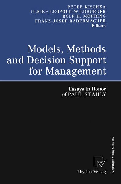 Produktbild: Models, Methods and Decision Support for Management