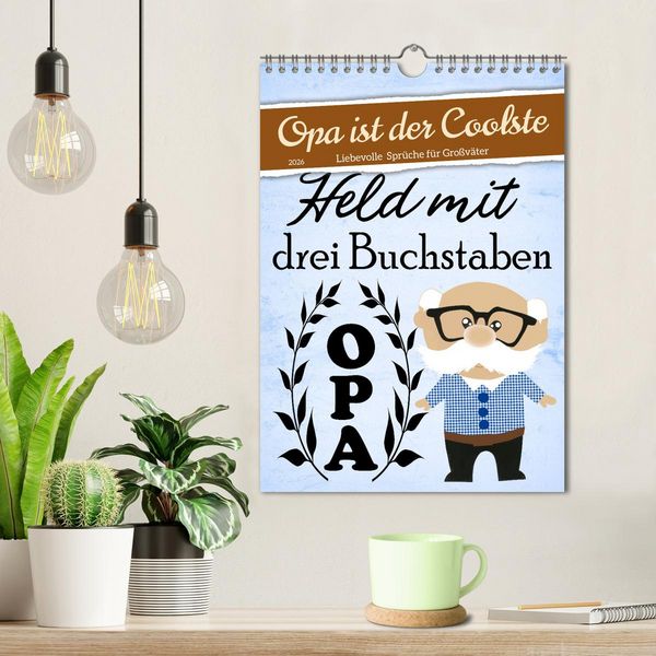 Produktbild: Opa ist der Coolste (Wandkalender 2026 DIN A4 hoch), CALVENDO Monatskalender