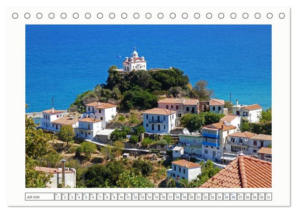 Produktbild: Samos - gr&uuml;ne Perle in der &Auml;g&auml;is (Tischkalender 2026 DIN A5 quer), CALVENDO Monatskalender