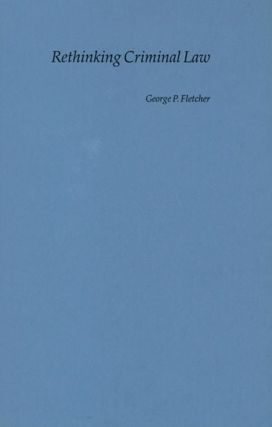 Produktbild: Rethinking Criminal Law