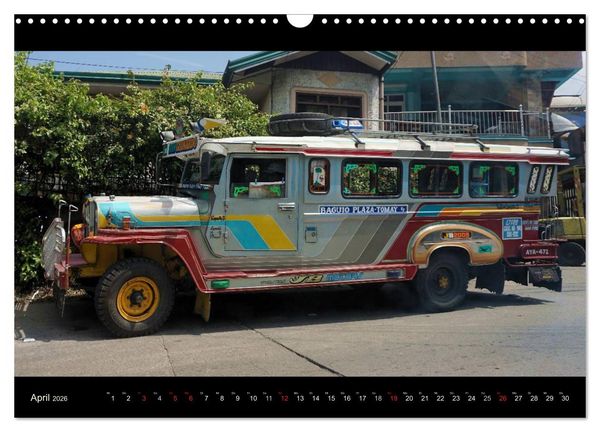 Produktbild: Jeepneys (Wandkalender 2026 DIN A3 quer), CALVENDO Monatskalender