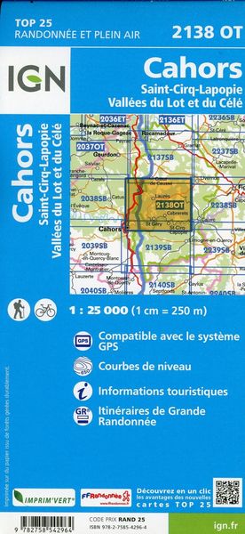 Produktbild: Cahors Saint-Cirq-Lapopie.Vall&eacute;es du Lot et du C&eacute;l&eacute;