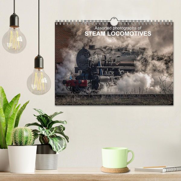 Produktbild: Assorted photographs of STEAM LOCOMOTIVES (Wall Calendar 2026 DIN A4 landscape), CALVENDO 12 Month Wall Calendar