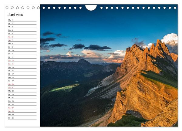 Produktbild: Atemberaubende Alpenwelt (Wandkalender 2026 DIN A4 quer), CALVENDO Monatskalender