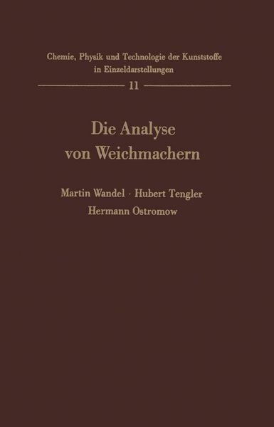 Produktbild: Die Analyse von Weichmachern