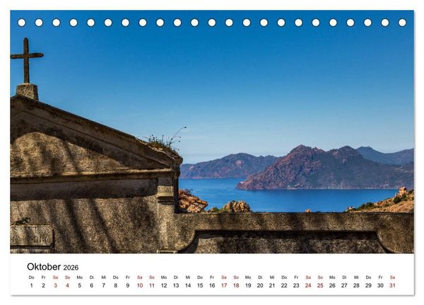 Produktbild: Korsika - Die Sch&ouml;ne im MIttelmeer (Tischkalender 2026 DIN A5 quer), CALVENDO Monatskalender