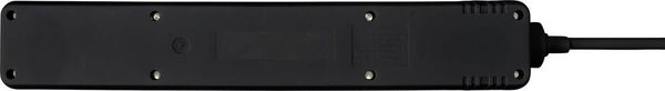 Produktbild: Sygonix SY-4891002 Steckdosenleiste mit Schalter 6fach Schwarz Schutzkontakt 1St.