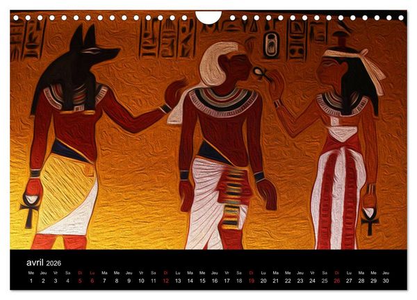 Produktbild: L'&Eacute;GYPTE EN COULEURS (Calendrier mural 2026 DIN A4 vertical), CALVENDO calendrier mensuel