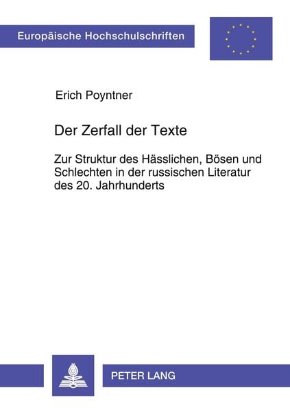 Produktbild: Der Zerfall der Texte