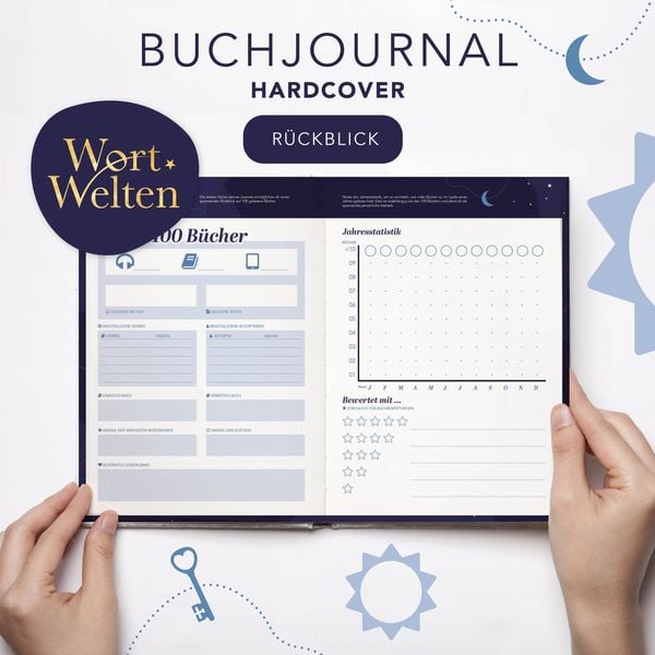 Produktbild: Buchjournal XXL für Buchliebhaber | 100 Bücher tracken und bewerten | Das Buch T