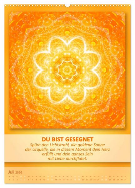Produktbild: Light Energy Mandalas - Kalender - Vol. 2 (Wandkalender 2026 DIN A2 hoch), CALVENDO Monatskalender