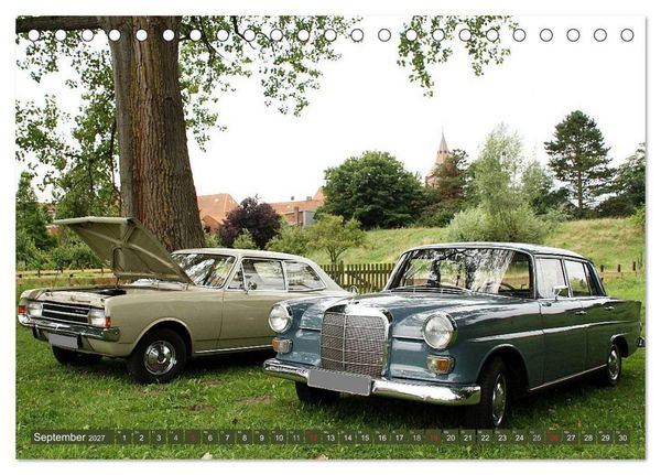 Produktbild: Oldtimer vergangenger Jahrzehnte (Tischkalender 2027 DIN A5 quer), CALVENDO Monatskalender