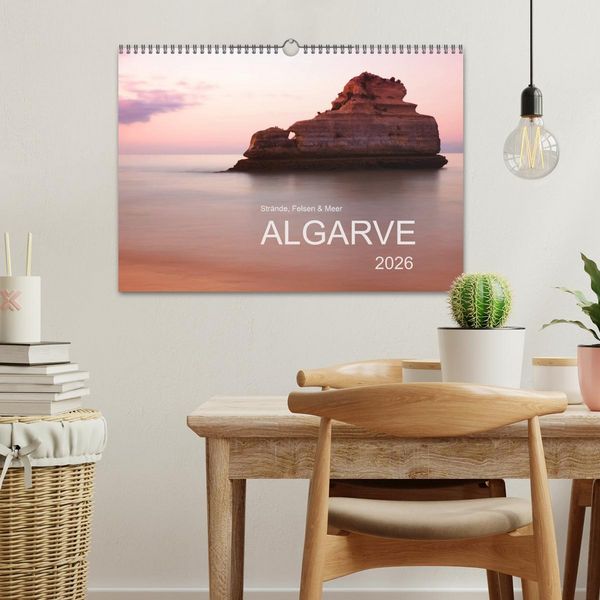 Produktbild: Str&auml;nde, Felsen und Meer - ALGARVE 2026 (Wandkalender 2026 DIN A3 quer), CALVENDO Monatskalender