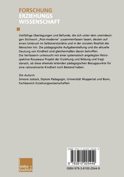 Produktbild: Kindheit in der Moderne und Postmoderne