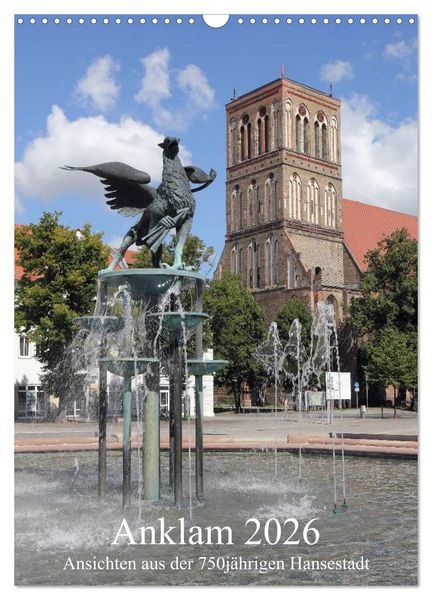 Produktbild: Anklam 2026 (Wandkalender 2026 DIN A3 hoch), CALVENDO Monatskalender