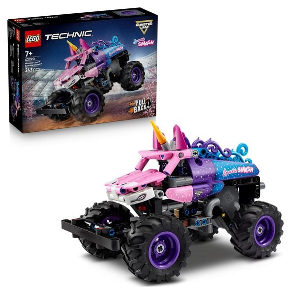 LEGO Technic 42220 Monster Jam Sparkle Smash, Spielzeug für Kinder ab 7