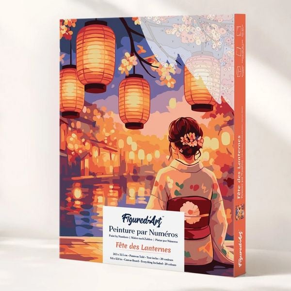 Geschenkset Malen nach Zahlen - Laternenfest