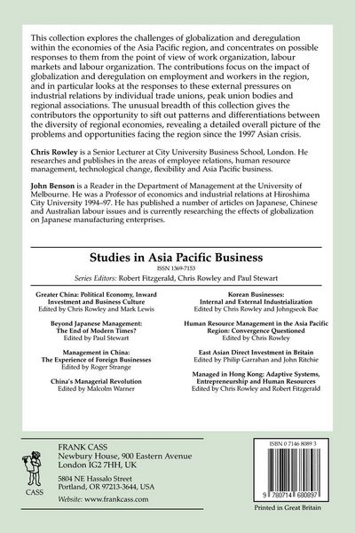Produktbild: Globalization and Labour in the Asia Pacific