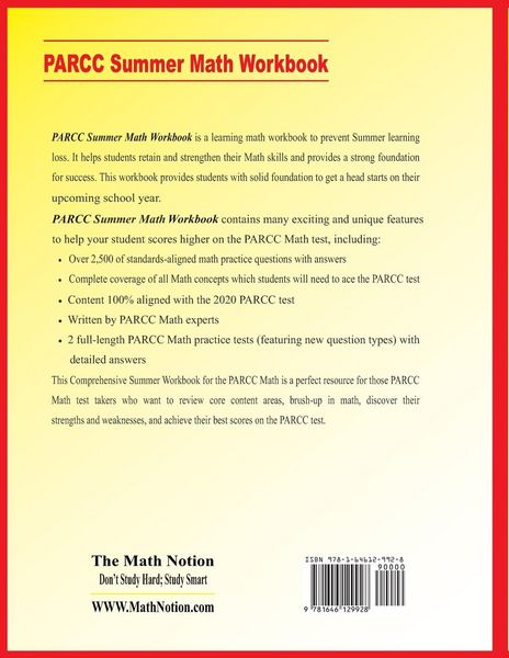 Produktbild: PARCC Grade 5 Summer Math Workbook