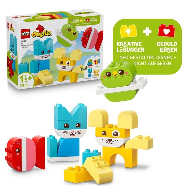 Produktbild: LEGO DUPLO 10477 3-in-1 Kreative Tiere, Spielzeug f&uuml;r Kinder ab 1 Jahr