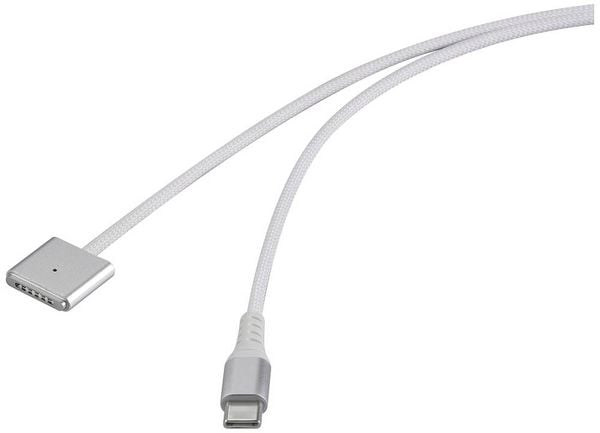 Produktbild: Renkforce USB-Ladekabel USB-C&reg;, Magsafe 3 2.00m Wei&szlig; magnetischer Stecker RF-6437916
