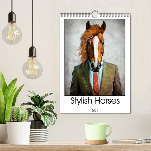 Produktbild: Stylish Horses (Wall Calendar 2026 DIN A4 portrait), CALVENDO 12 Month Wall Calendar