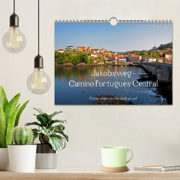 Produktbild: Jakobsweg - Camino Portugues Central (Wandkalender 2026 DIN A4 quer), CALVENDO Monatskalender