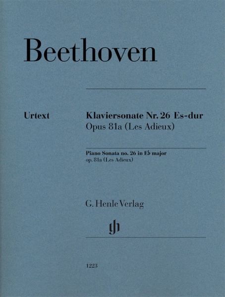 Produktbild: Ludwig van Beethoven - Klaviersonate Nr. 26 Es-dur op. 81a (Les Adieux)