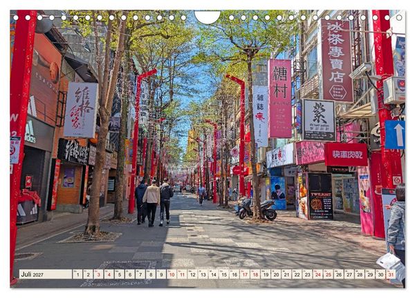 Produktbild: Taipeh &ndash; Tradition trifft Moderne (Wandkalender 2027 DIN A4 quer), CALVENDO Monatskalender