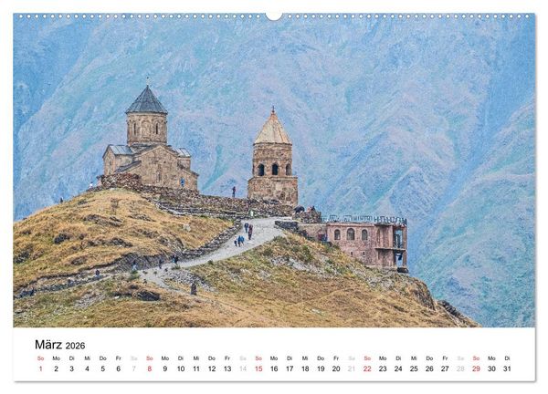 Produktbild: Eine Reise durch Georgien (hochwertiger Premium Wandkalender 2026 DIN A2 quer), Kunstdruck in Hochglanz